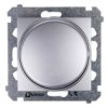 Simon 54 Ściemniacz Naciskowo-Obrotowy 20-500W Srebrny Mat Ds9t.01/43