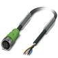 Kabel połączeniowy czujnika/aktuatora Phoenix Contact SAC-4P- 1,5-PVC/M12FS, 1 szt.