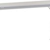 Manuflex AU8009.9006 Stół roboczy UNIVERSAL z płytą dekoracyjną PCW, szer. X gł. X wys. = 1000 x 600 x 722-1022 mm srebr