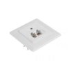 GNIAZDO CAT5e 2x8p8c do puszki przelotowe
