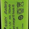 301.75AAH-C1 NiMH industrial cell, GP, 1,2V, 2/3AA, 750mAh, 14,5x28,7