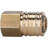 Quick-release coupling, L 42.5 mm, 35 bar, brass, for hose, 107511