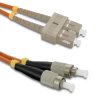 Qoltec Patchcord światłowodowy SC/UPC - FC/UPC Multimode 50/125 OM2 Duplex 1m