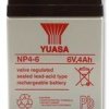 NP4-6 Akumulator żelowy 4,0 Ah -6V firmy YUASA [wym.: 70 x 47 x 105.5mm]