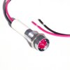 Lampka kontrolna do montażu panelowego 24V c.c., czerwona M8 LED Chrom Wyprowadzenia CML Innovative Technologies