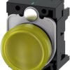 Lampka sygnalizacyjna Siemens 3SU1102-6AA30-1AA0 24 V/AC, 24 V/DC żółty 1 szt.