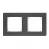 MINI Ramka podwójna grafitowa 11MR-2