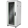 Server cabinet, 19", 26 U, (H x W x D) 1342 x 600 x 600 mm, IP20, sheet steel, light gray, DN-19 26U-6/6-1