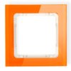 DECO Ramka uniwersalna - efekt szkła (ramka: pomarańczowa: spód: beżowy) pomarańczowy 13-1-DRS-1 KARLIK