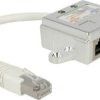 adapter RJ45 Delock Delock RJ45 Port Doubler - Netzwerk-Splitter - RJ-45 (M) 65224, CAT 5, 15.00 cm, 1 szt.