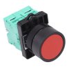 Techna PtecPNRed Red Flush Push Button Switch 10A 2NO