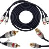 Przedłużacz 2x RCA 10m 2x wtyk RCA / 2x gniazdo RCA VITALCO RKD290 HQ AUDIO