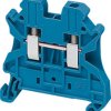 Terminal block, 2 pole, 0.2-2.5 mm², clamping points: 2, blue, screw connection, 24 A, NSYTRV22BL