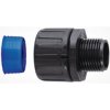 Straight hose screw fitting, M32, 34 mm, PA/TPE, IP66/IP67/IP68/IP69K, black, (L) 53 mm, 166-21605