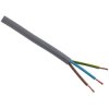 PVC sheathed cable H05VV-F 3 G 1.0 mm², unshielded, gray, H05VV-F 3G1,00 GRAU