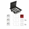 KONTAKT SIMON FLOOR BOX puszka podłogowa 3x gniazdo pojedyncze z/u + 1x gniazdo DATA + 2x gniazdo RJ45 kat. 6 do podłóg technicz