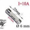 Bezpiecznik ceramiczny 10A 250V 6x25mm; szybki.