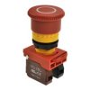 Przełącznik; bezpieczeństwa; przyciskowy; HPB22-H11-R-I; ON-OFF+OFF-ON; grzybkowy; odkręcany; 2 tory; czerwony; bez podświetleni
