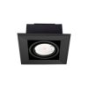 LAMPA PODTYNKOWA BLOCCO CZARNA 1x7W GU10 LED ML472 Milagro