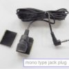mini microphone with 3.5mm chrome mono jack plug