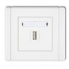 Flexi Gniazdo Pojedyncze Usb-Aa 3.0 Biały Fgusb-5