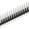 Pin header, 30 pole, pitch 2 mm, straight, black, SLY209830Z