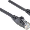 kabel LAN Intellinet 342056, 1 szt., RJ45, CAT 6, U/UTP, 1.50 m, czarny
