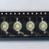 EMITER 1W BIAŁA ZIMNA 85lm 350mA 3,0-3,8V kąt świecenia 110-140st DIODA LED (LEDEM10-CW085)