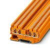 Blok zacisków na szynę DIN Phoenix Contact 1110405 poziomy: 1 PT 4-QUATTRO OG Pomarańczowy 80 V 4 mm² Wciskane ATEX, EAC