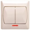 AKCENT Łącznik świecznikowy z podświetleniem beżowy ŁP-2AS/01