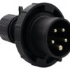 Wtyczka siłowa 16A 5p 380V-415V /FE/ IP67 czarna