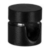 Uchwyt ozdobny do kabla ścienny sufitowy aluminiowy czarny fi: 9mm