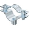 Spacer clamp, closed, max. bundle Ø 20 mm, steel, galvanized, silver, (L x W) 47 x 18 mm, 1362420