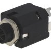 Złącze Jack 6,3mm, żeńskie, gniazdo, proste, stereo ACJS-MIVS-3S