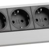 Listwa zasilająca EVOline EVOLINE®DOCK DESK DATA 3fach 103317, złącze bezpieczne, Ilość gniazdek: 3