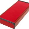 Aluminum enclosure, (L x W x H) 220 x 103 x 31 mm, red, IP54, 1455L2201RD