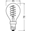 Żarówka Dekoracyjna LED E14 P45 3,4W = 25W 250lm 2200K Ciepła 320 Filament Ściemnialna OSRAM Vintage 1906