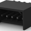 Pin header, 5 pole, pitch 2.54 mm, straight, black, 2-644486-5