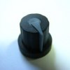 Gałka 1001 CZARNA WSKAŹNIK POPIEL OŚ 6MM
