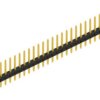 Pin header, 30 pole, pitch 2 mm, straight, black, 10062196