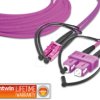 LDP-50 LC-SC 1.0 OM4 Duplex fibre optic patch cable, MM OM4, LC-SC, 1.0 m