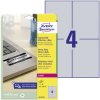 Avery-Zweckform L6134-20 Nameplates silver polyester film 105x148mm 80pcs