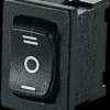 01808.1103-00 Rocker switch, 1-pin, UM, black, I-O-II