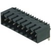 Pin header, 3 pole, pitch 3.5 mm, angled, black, 1761554002