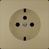 Cover plate, gold, for german schuko-style socket, 5UH1277-2MG