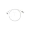 Kabel Zasilający 5m 3x1,5mm Bi Sieciowy 230V, Biały, Z/U, Wtyk Kątowy