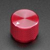 Anodized Aluminium Machined Knob - Red - 20mm Diameter