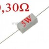 Rezystor cermetowy 0,30 Ohm 5W