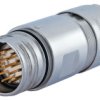 Złącze wielostykowe przemysłowe 12-pinowe M23 Montaż na kablu Wtyczka Hummel