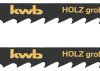 Brzeszczoty do wyrzynarek, do obróbki drewna, ząb specjalny, HCS, 2 x zgrubne kwb 610330 2 szt.